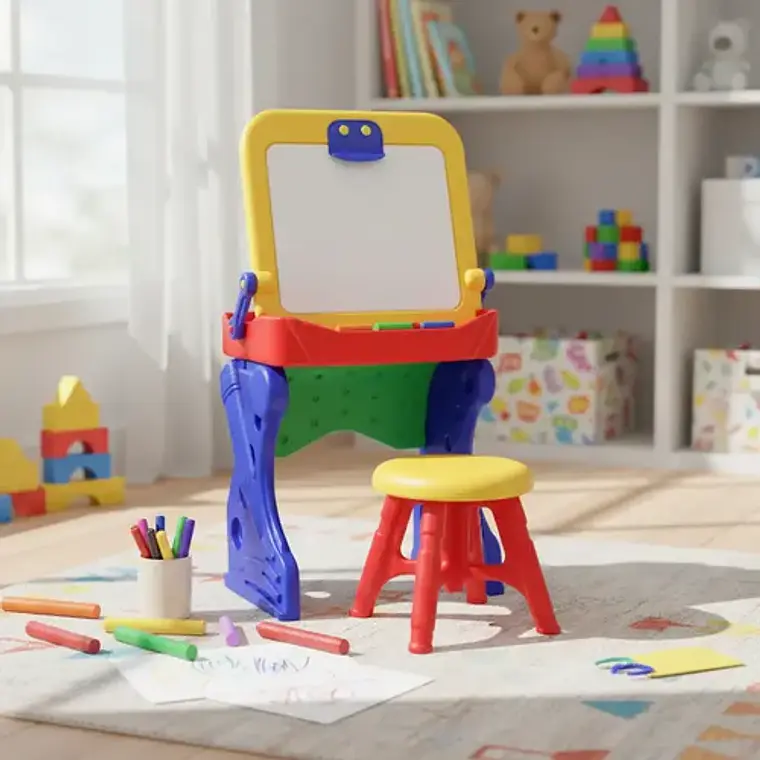 Escritorio Pupitre Tablero Mesa Infantil Niños Niñas 3 en 1 1
