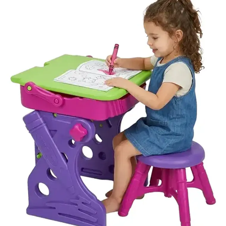 Escritorio Pupitre Tablero Mesa Infantil Niños Niñas 3 en 1 4
