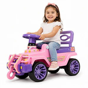 Carro Jeep Montable Paseador Niños Niñas Con Sonido