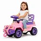 Carro Jeep Montable Paseador Niños Niñas Con Sonido - Miniatura 2