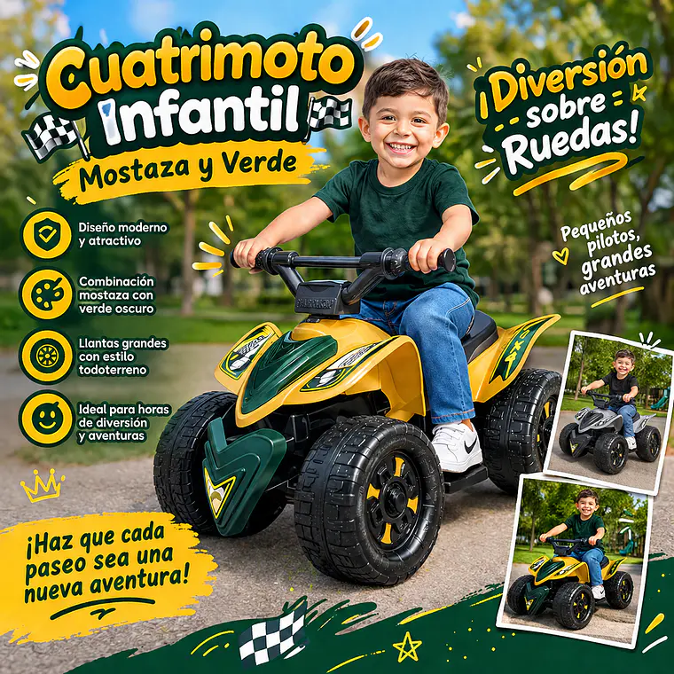 Cuatrimoto Infantil Con Sonido 3