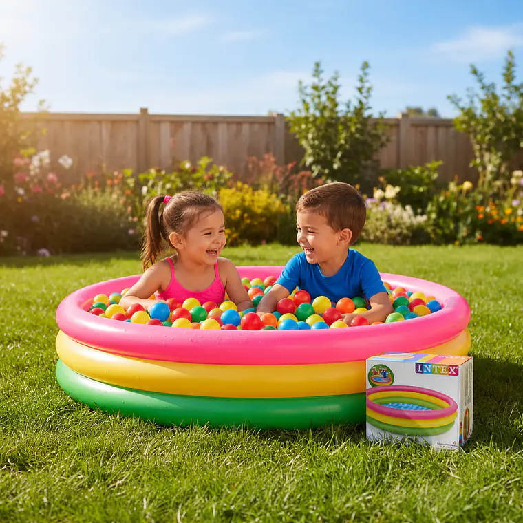 Piscina Inflable 114 cm + 150 Pelotas Para Piscina 1