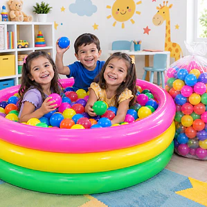 Piscina Inflable 4 Aros Intex 168 cm + 400 Pelotas multicolor