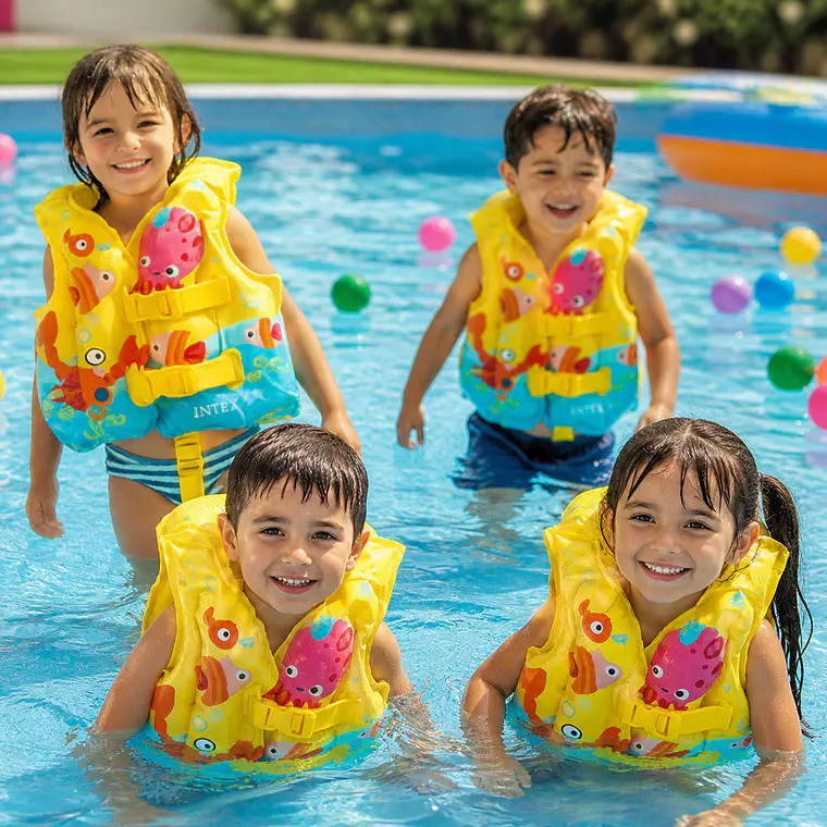 Chaleco Inflable Intex Infantil Niños Estampado 1