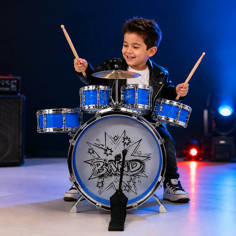 Bateria Big Band Musical Infantil Niño Niña Rock  1