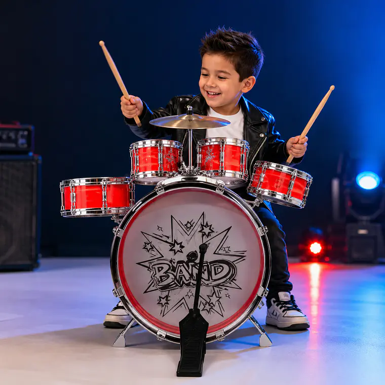 Bateria Big Band Musical Infantil Niño Niña Rock  2