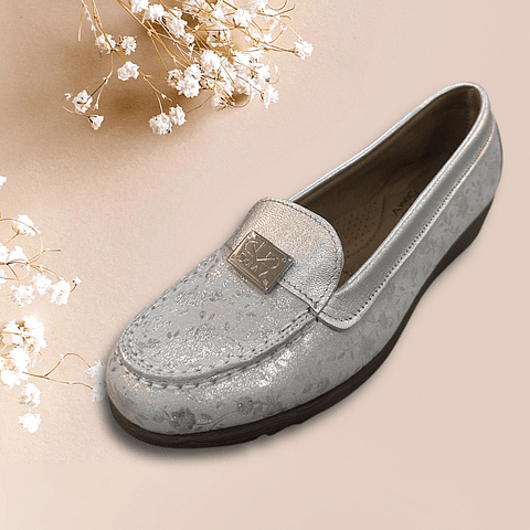 Mocassim Silver Glam Dona V