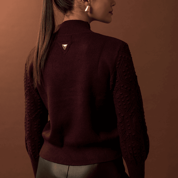 Camisola de malha com mangas trabalhadas Ferrache 3