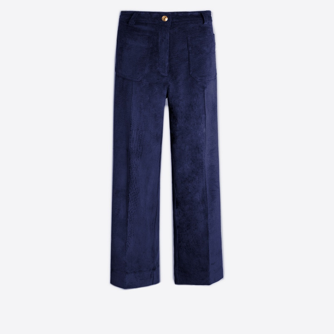  Vilagallo Calças cotelê azul marinho Vilagallo 2