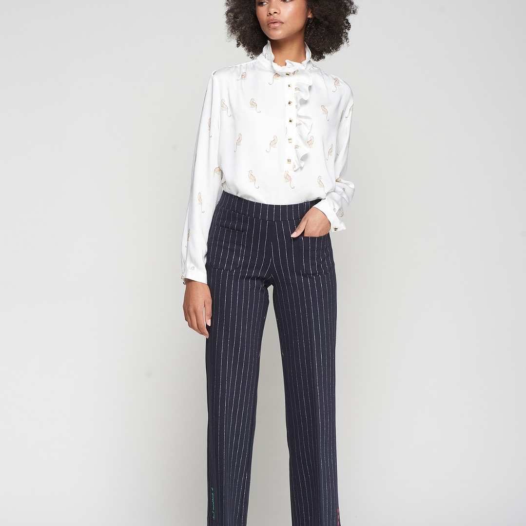 Calças azul marinho Vilagallo  3