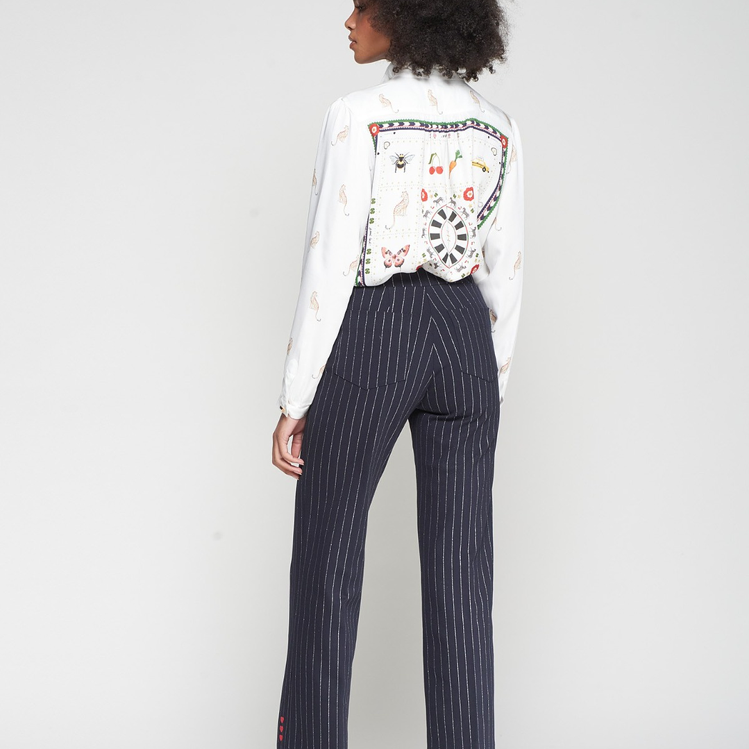 Calças azul marinho Vilagallo  4