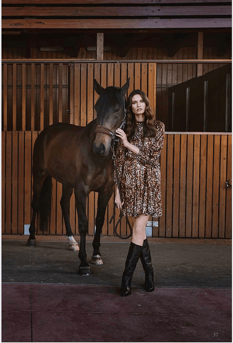 Vestido Animal Print   Cristina Barros
