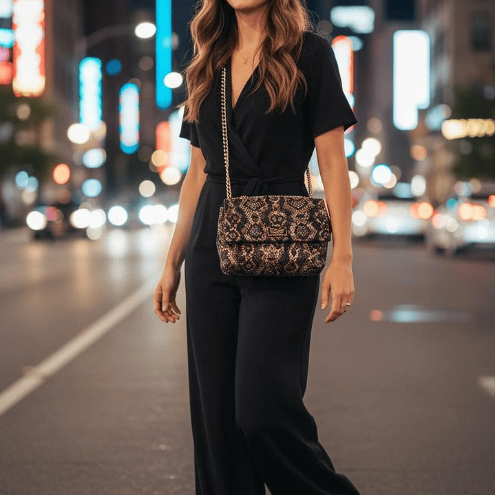 Bolso Dona V con estampado animal print 2