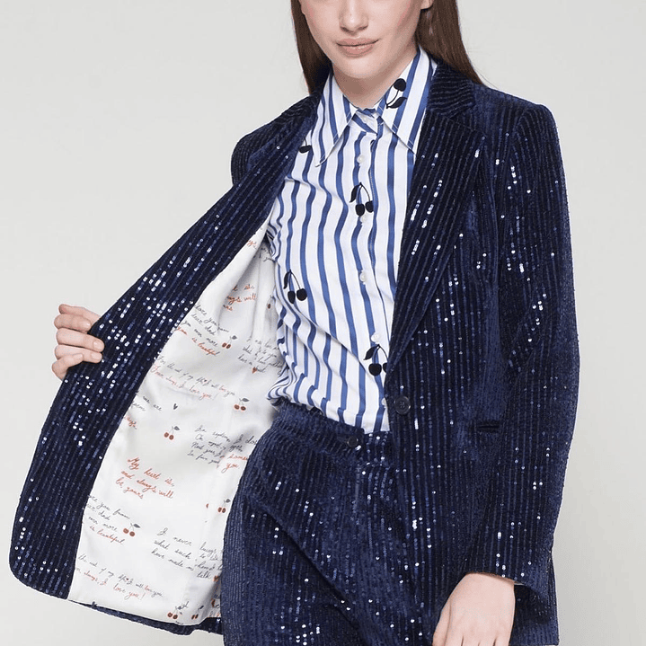 Vilagallo jacket, crafted in a shimmering fabric 1