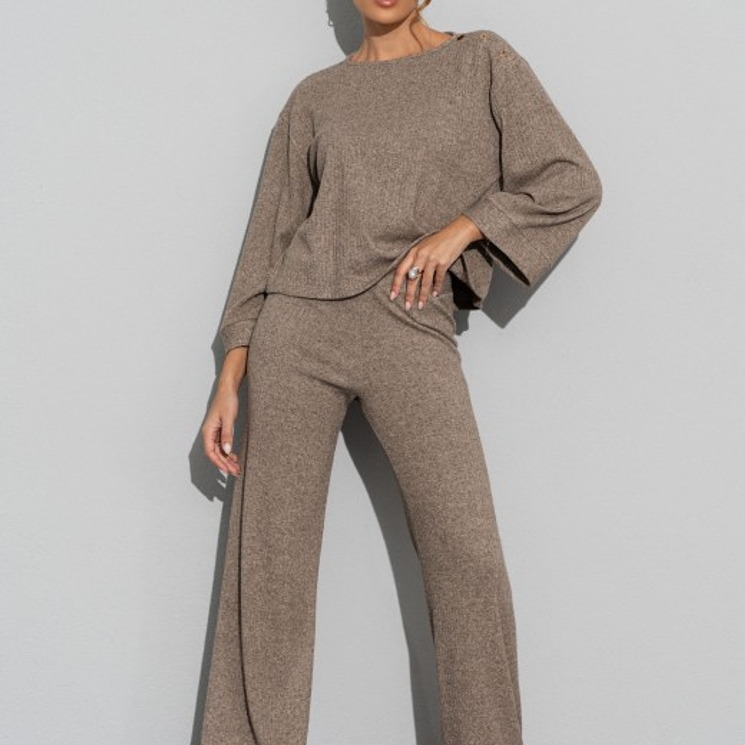 Calça de malha fluida da Ferrache 2