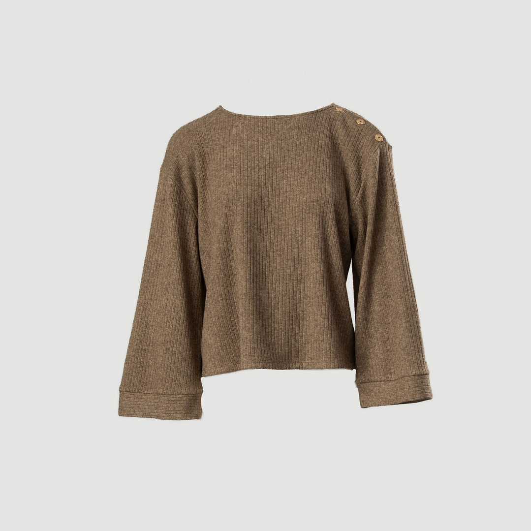 Camisola de malha com botões personalizados da Ferrache 1