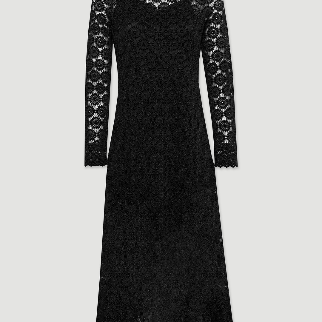 Vestido midi em renda Ferrache 3