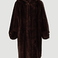 Casaco de pêlo comprido com capuz Ferrache - thumbnail 6