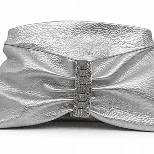 Mala Clutch Dona V Prateada