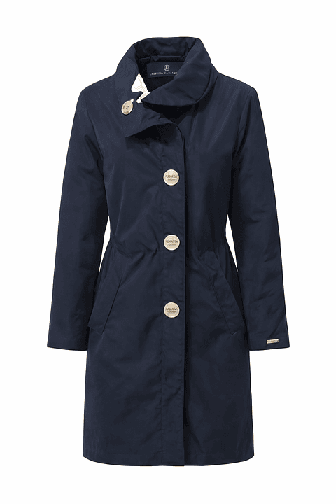 Parka azul marinho Cristina Barros