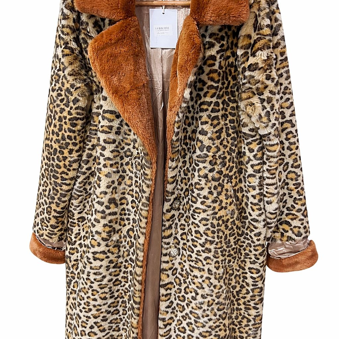 Leopard print coat 1