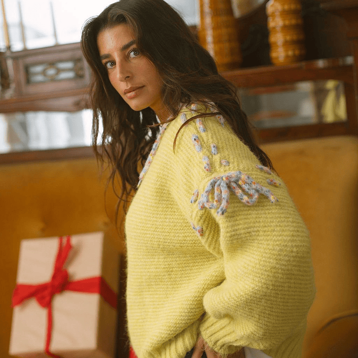 Jersey Maitté verde lima aplicación corazón 3