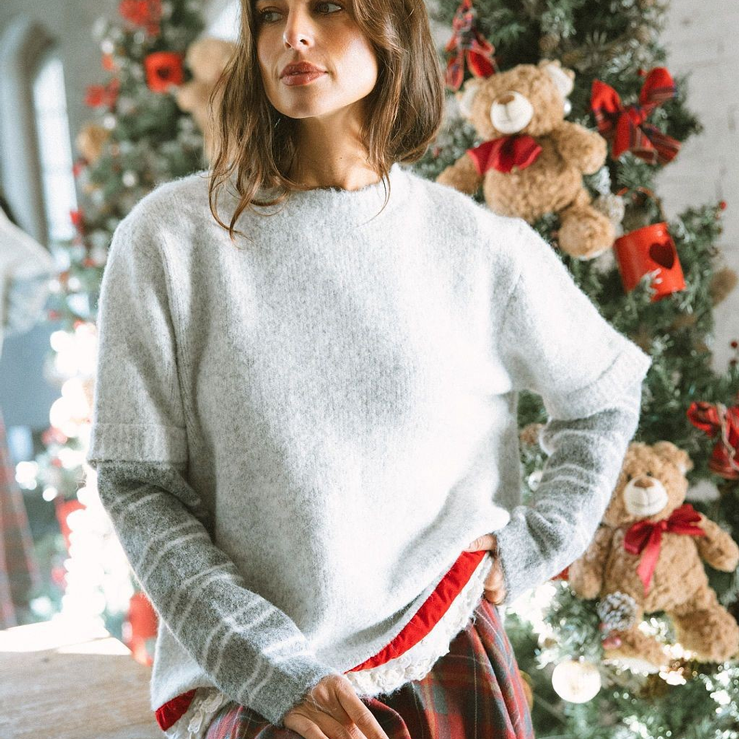 Blusa malha corações Maîttè  4