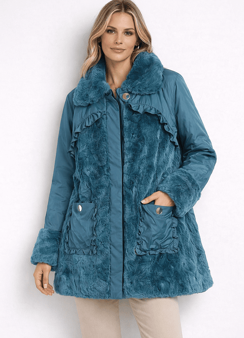 Teal blue coat
