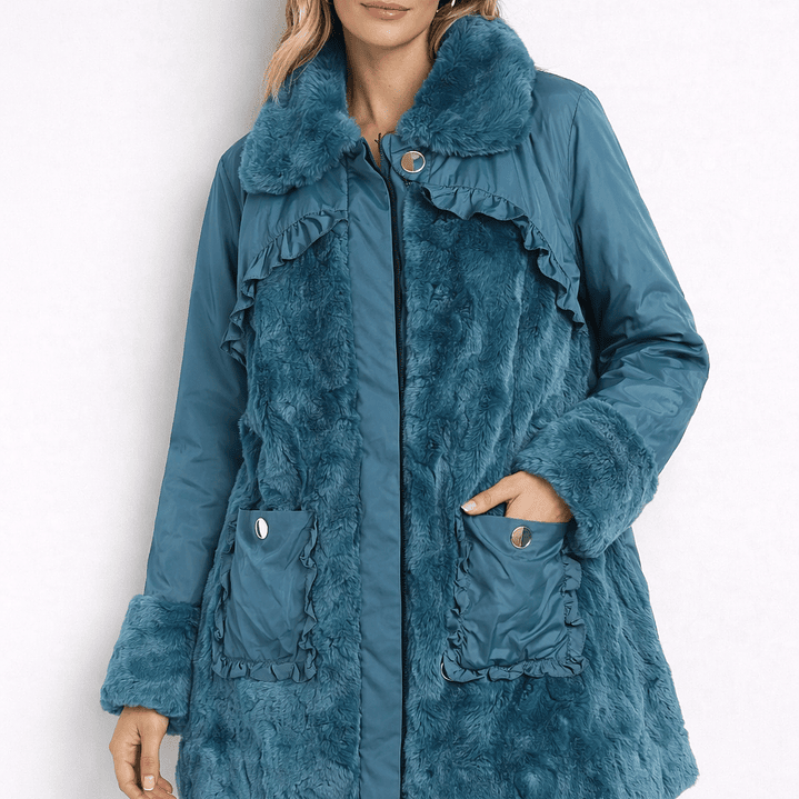 Abrigo azul petróleo 1