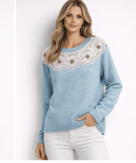 Camisola malha Maiteè bordado