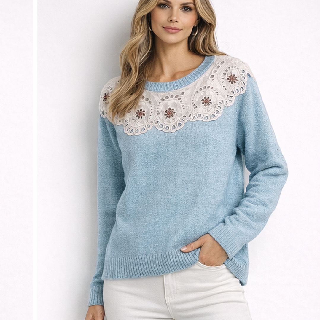 Camisola malha Maiteè bordado 1