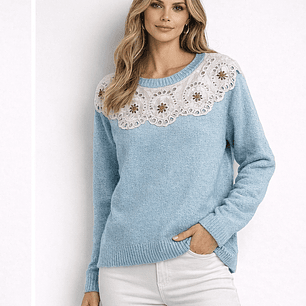 Camisola malha Maiteè bordado