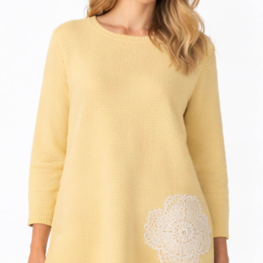 Blusa malha flor Maittè 1