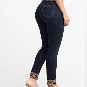 Jeans denim premium Missimini lantejoulas 