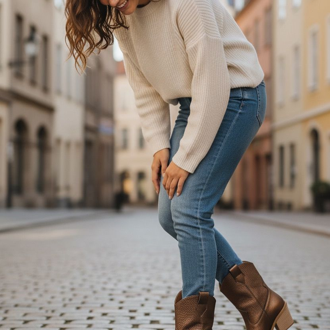 Botas texanas em pele 1