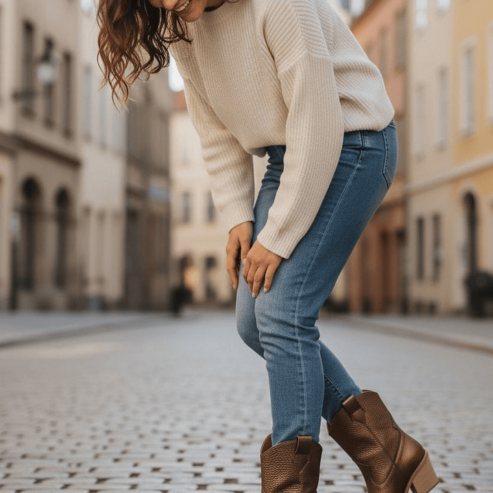 Botas texanas em pele 1