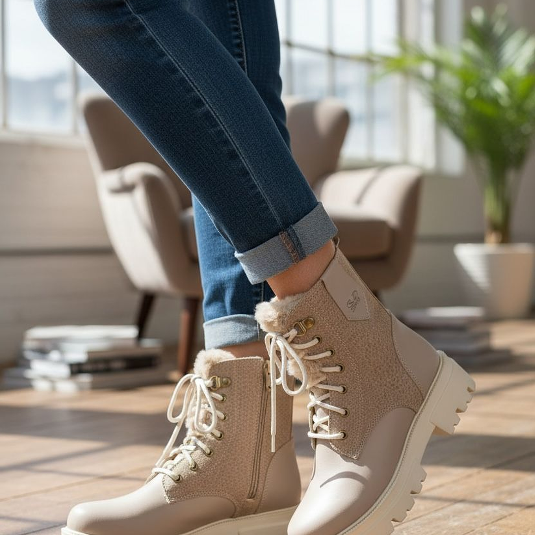 Botas pêlo bege Dona V  1