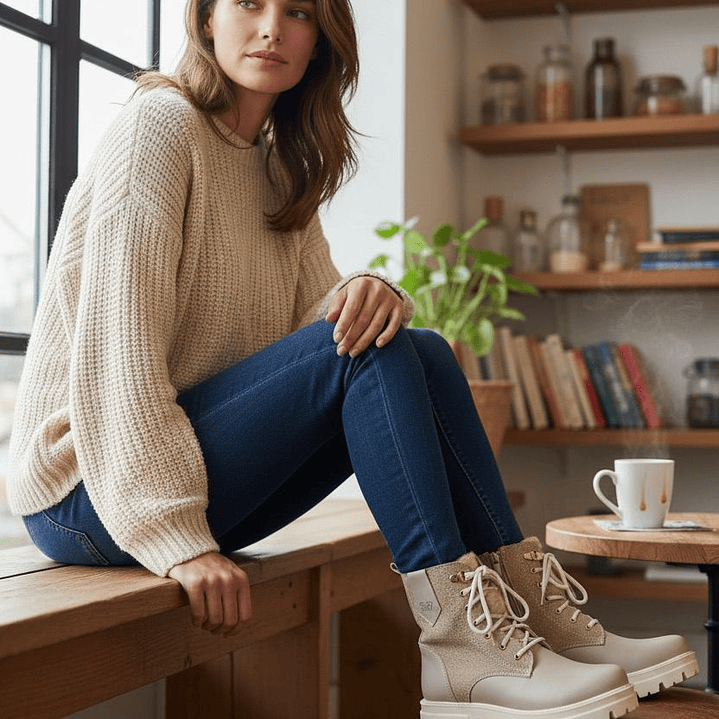 Botas pêlo bege Dona V  3