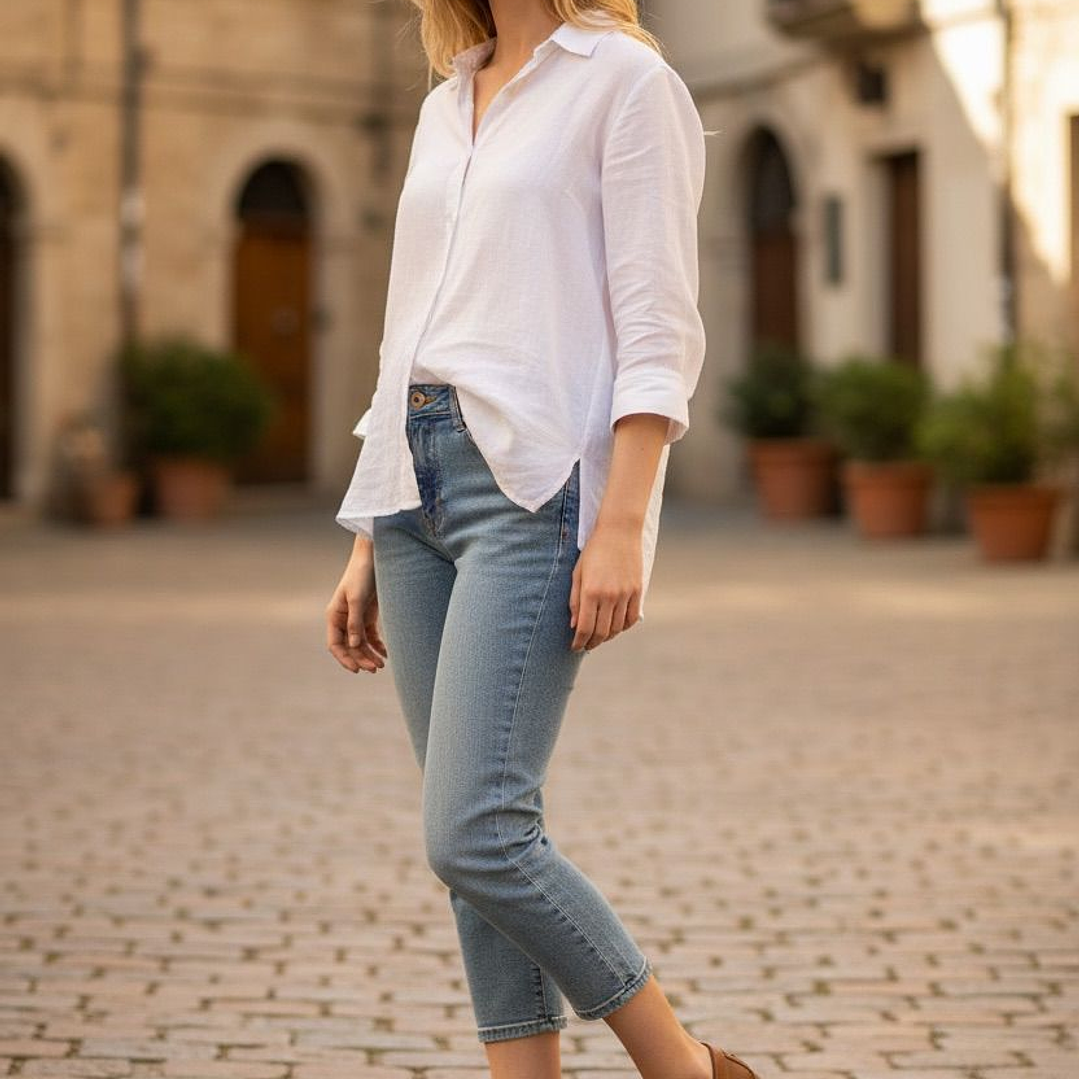 Mocassin camel pele Dona V 3