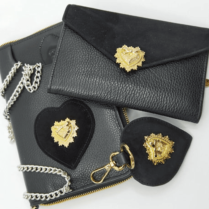 Pochette carteira pele Dona V 1