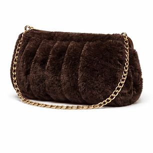 Mala pêlo castanho escuro 