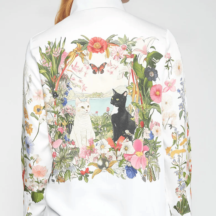 Camisa branca gatos Vilagallo 1