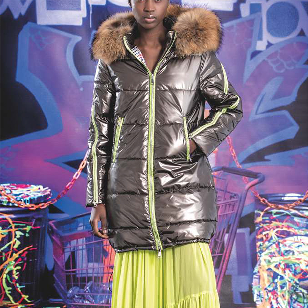Casaco puffer impermeável pêlo Locoluxo 1