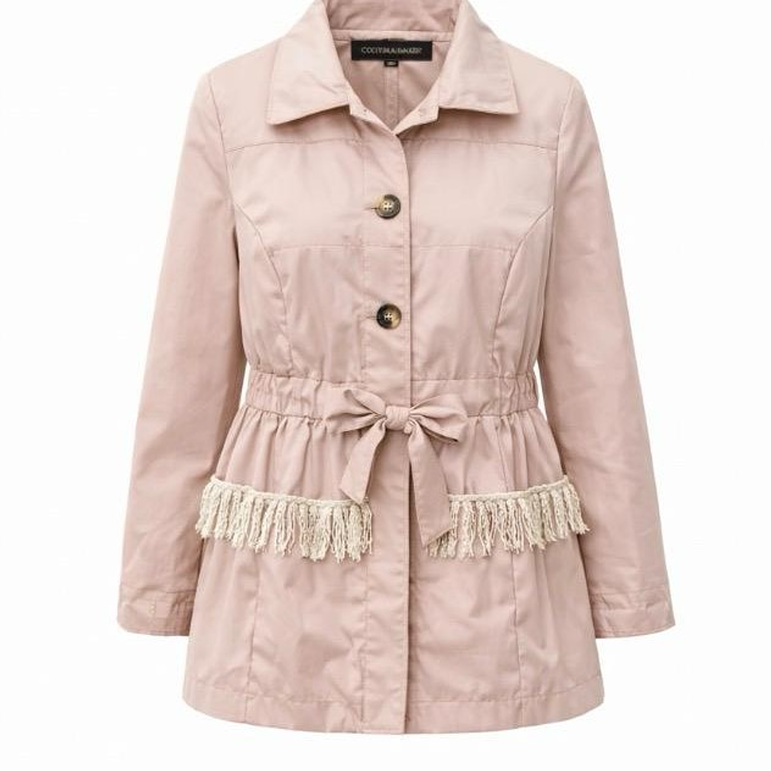 Parka rosa Cristina Barros 1