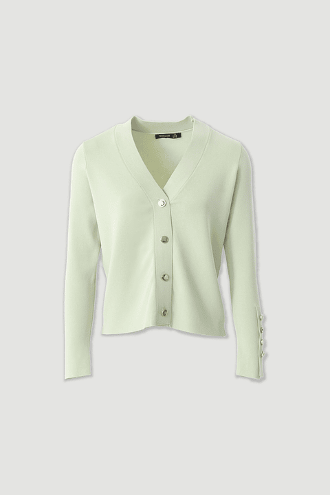 Casaco curto malha botões personalizados Ferrache