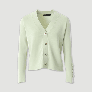 Casaco curto malha botões personalizados Ferrache