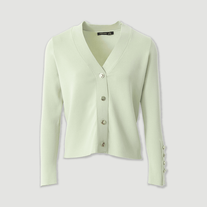 Casaco curto malha botões personalizados Ferrache 1