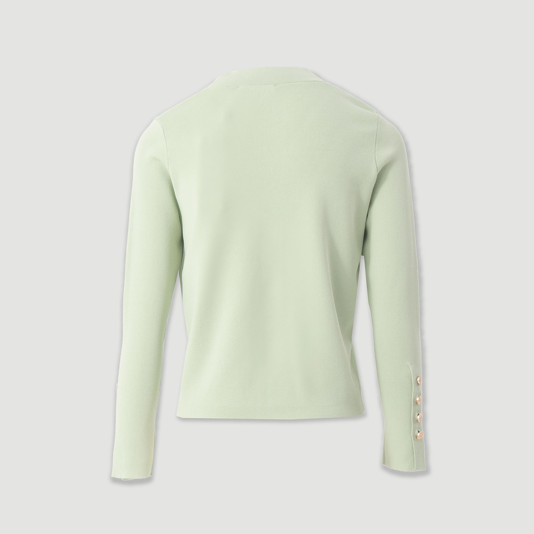 Casaco curto malha botões personalizados Ferrache 4