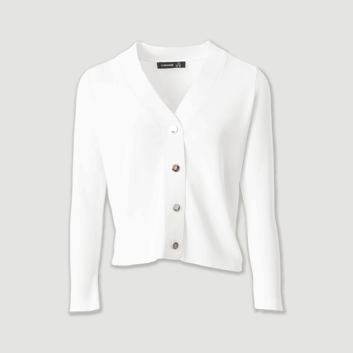 Casaco curto malha botões personalizados Ferrache 5