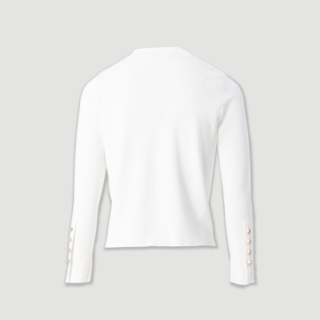 Casaco curto malha botões personalizados Ferrache 6